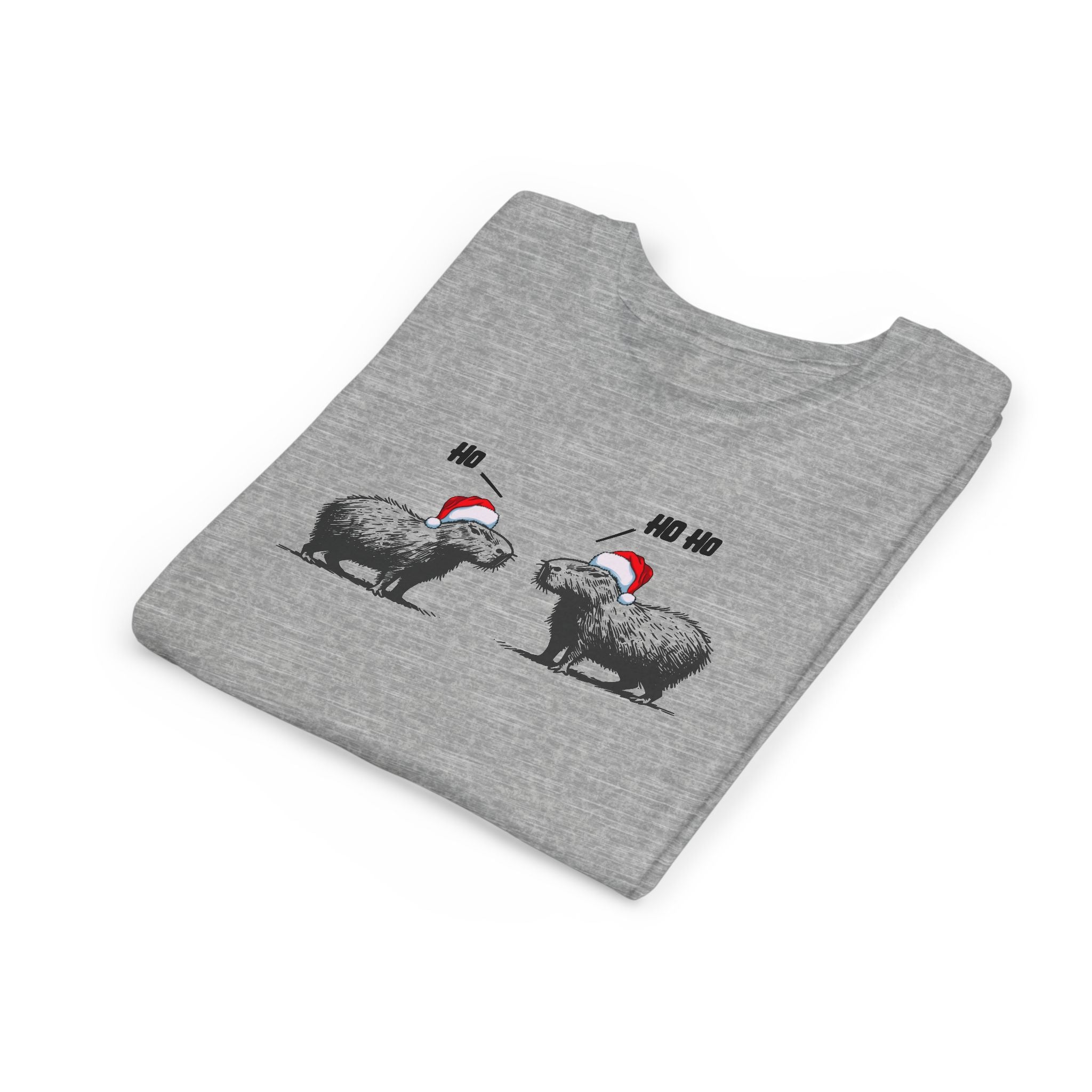 Ho Ho Ho Capybara Kids T-Shirt – The Cutest Kind of Unbothered