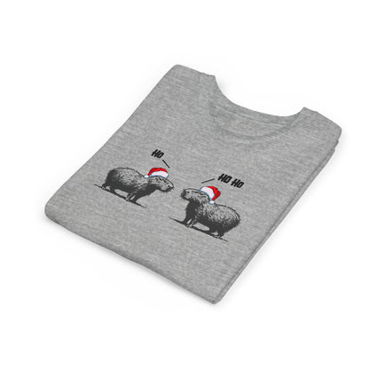 Ho Ho Ho Capybara Kids T-Shirt – The Cutest Kind of Unbothered