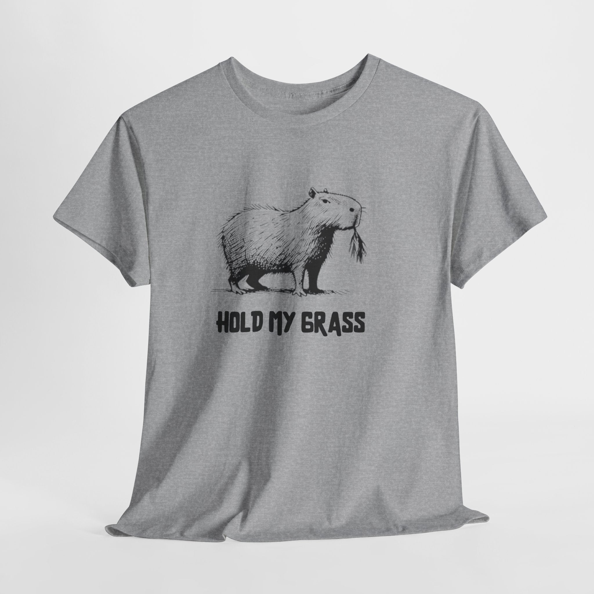 Hold My Grass T-Shirt | Funny Chill Graphic Heavy Cotton Tee