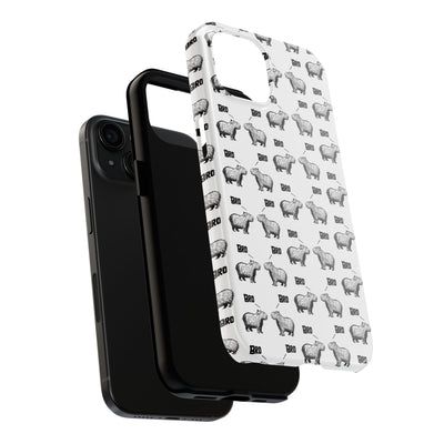 “Bro, Bro" Patterned Funny Capybara Phone Case