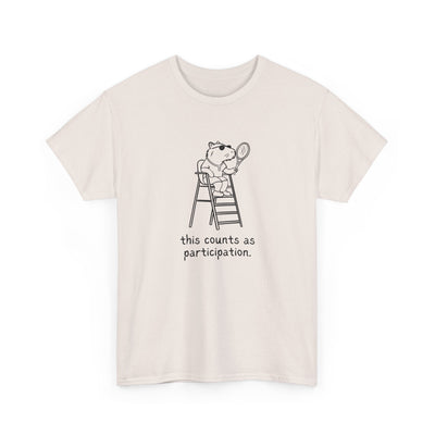 Country Club Parody – Capybara Tennis “This Counts as Participation” Heavy Tee