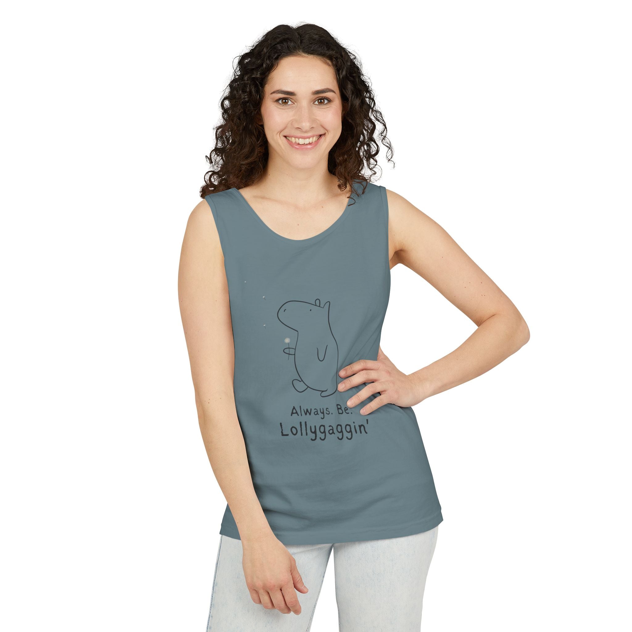 Always Be Lollygaggin' Capybara Premium Tank Top