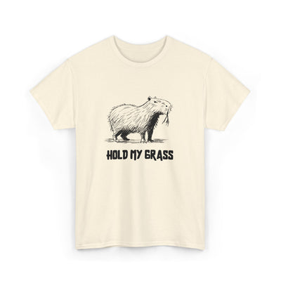 Hold My Grass T-Shirt | Funny Chill Graphic Heavy Cotton Tee - view 6