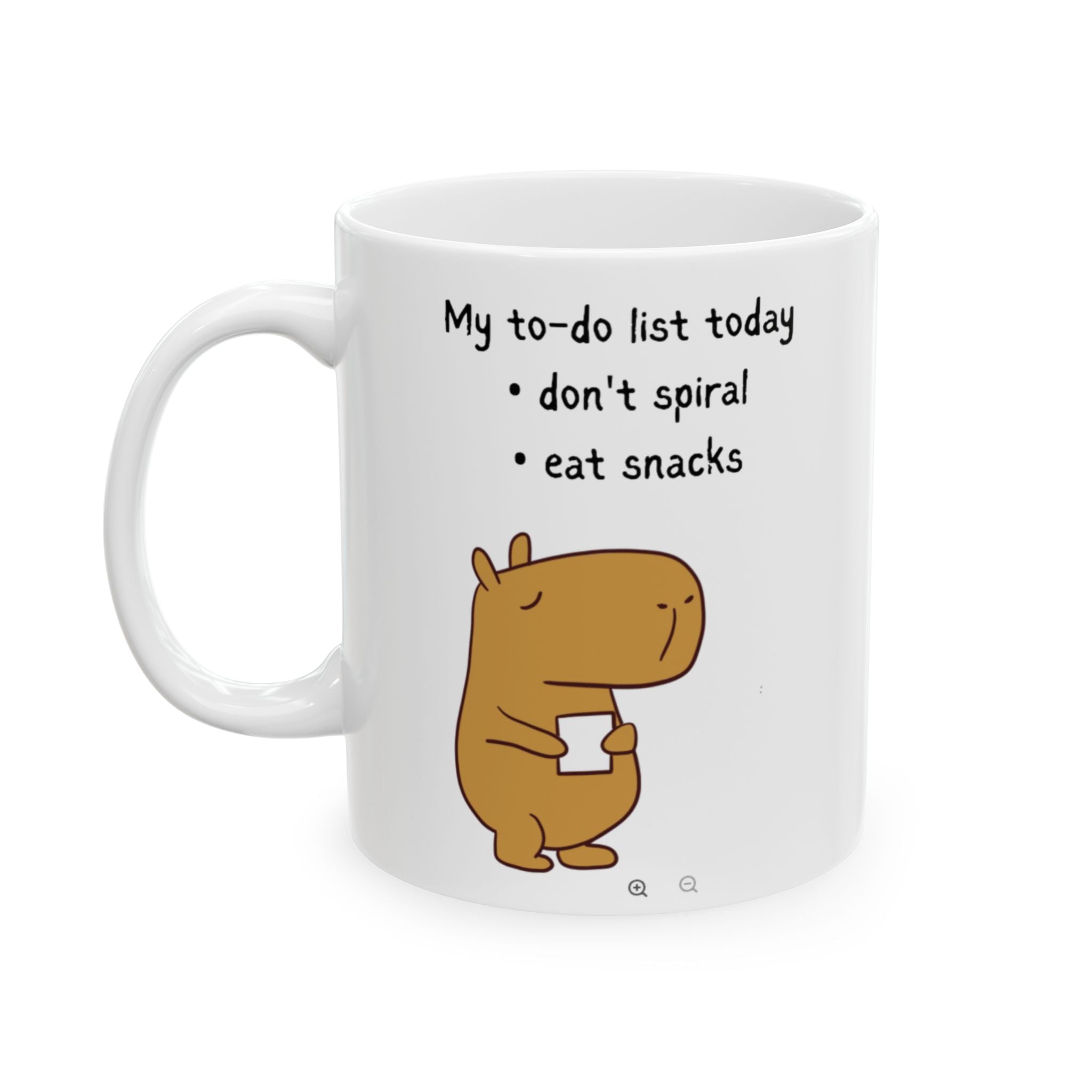 "My to-do list" Capybara Productivity Humor Coffee Mug