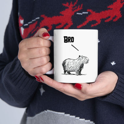 Bro – Funny Capybara Coffee Mug for Adults