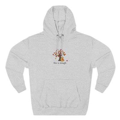 Autumn Leaves This is Enough - Capybara Fleece Hoodie