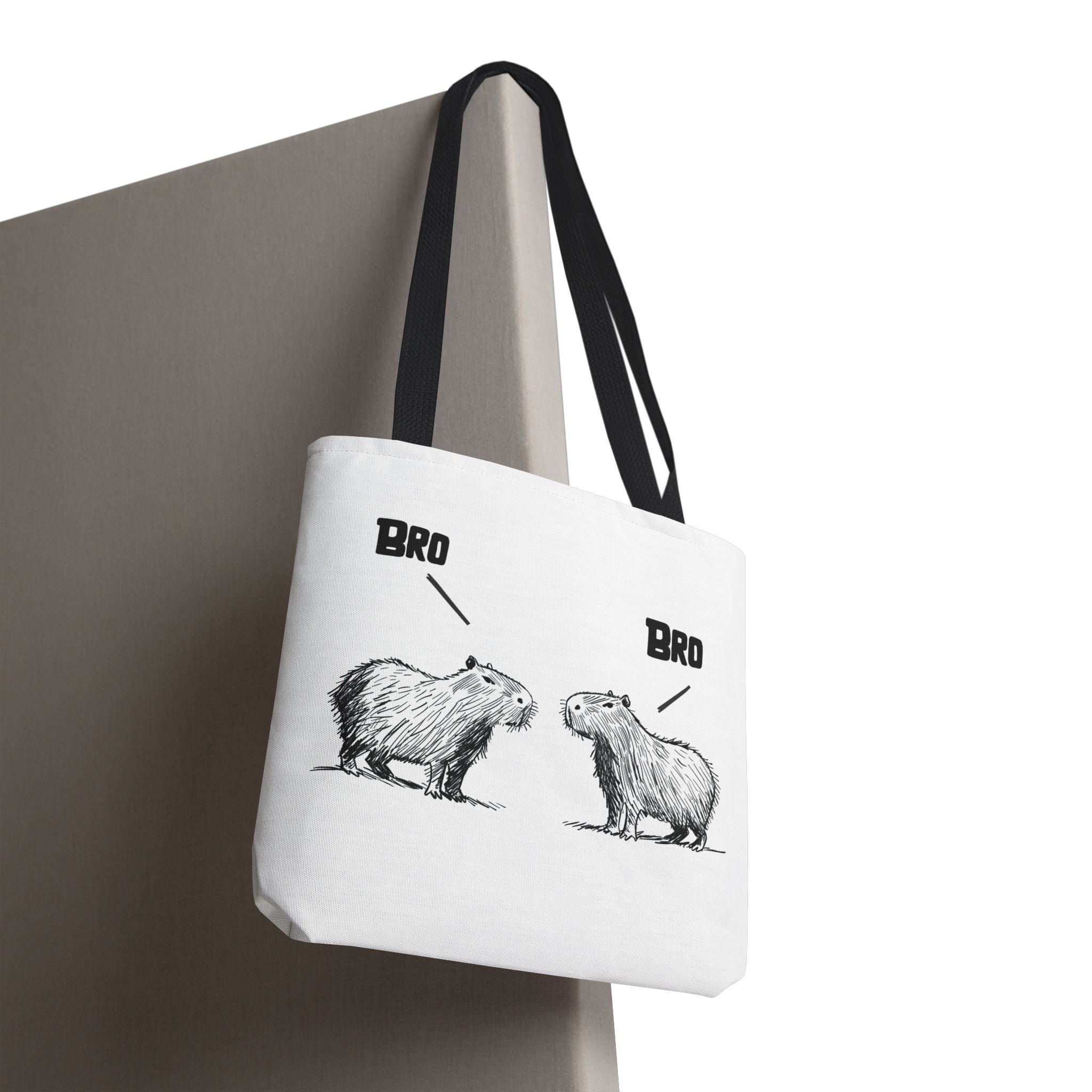 Bro Capybara Premium Canvas Tote Bag