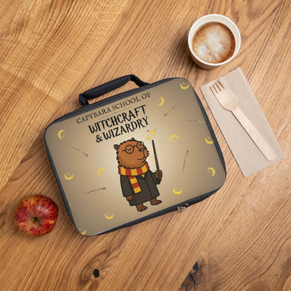 Hairy Potter Lunchbox – Funny Wizard Capybara for Kids – Magic School Parody Lunch Bag – Capybara School of Witchcraft and Wizardry - Back to School Gift for Harry Potter Fans