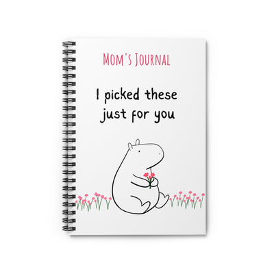 Personalized Gift Journal – Cute Capybara Notebook “I Picked These Just for You”