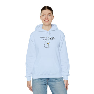 Could Tacos Also Love Me? Funny Capybara Hoodie