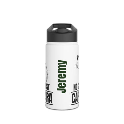 Personalized No Cap Just Capybara Water Bottle
