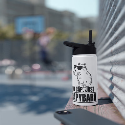Personalized No Cap Just Capybara Water Bottle
