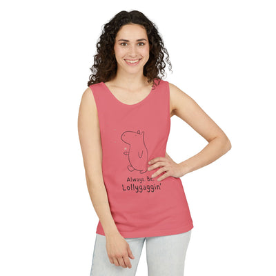Always Be Lollygaggin' Capybara Premium Tank Top