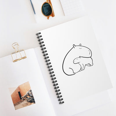 Capybara Notebook – Cute Animal Spiral Journal