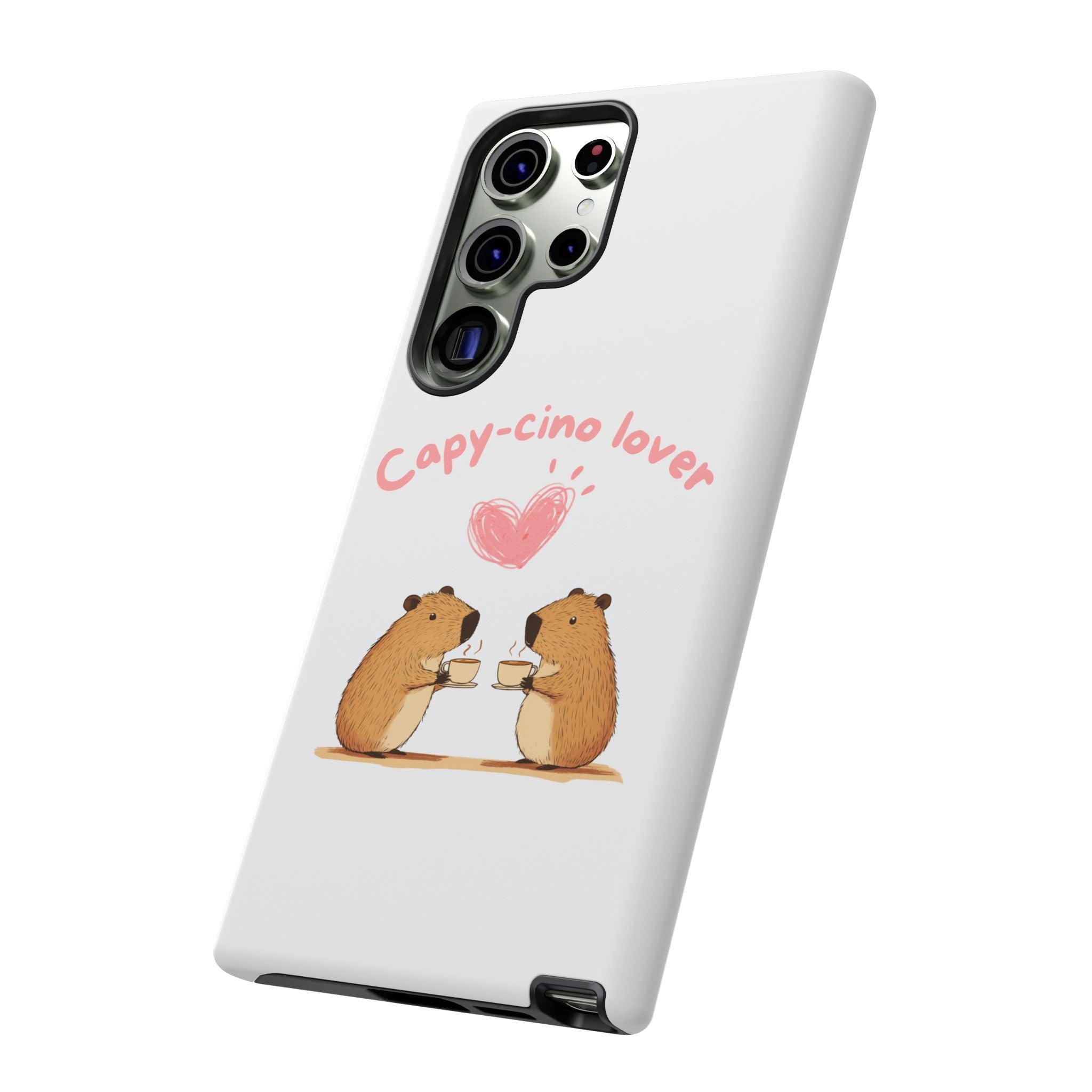 Cute Capybara Phone Case  (Capy-cino Lover Series)