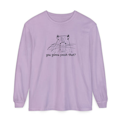 Gonna Finish That? Capybara Long Sleeve Tee