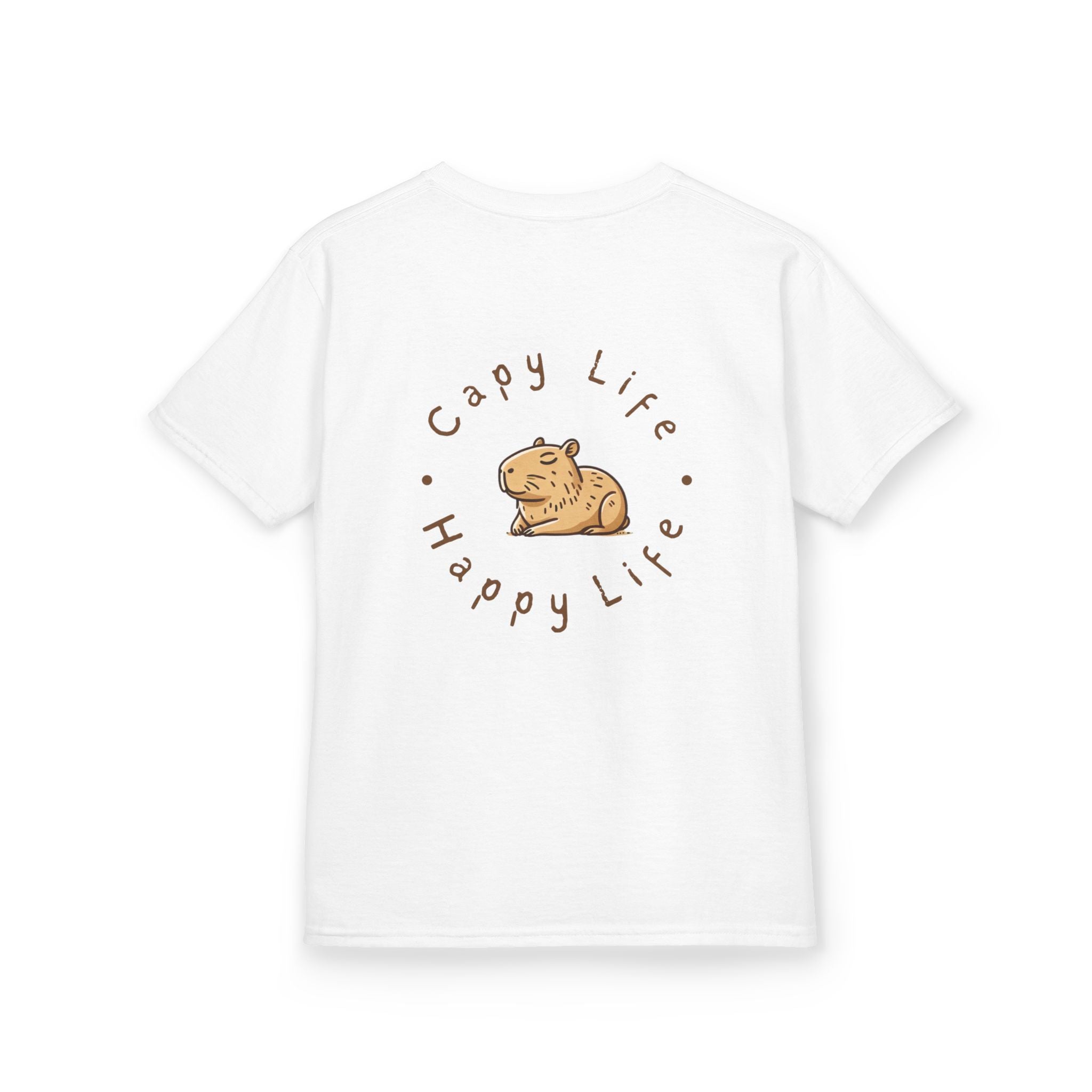 Kids Capybara Life Tee - Happy Life Graphic T-Shirt for Children