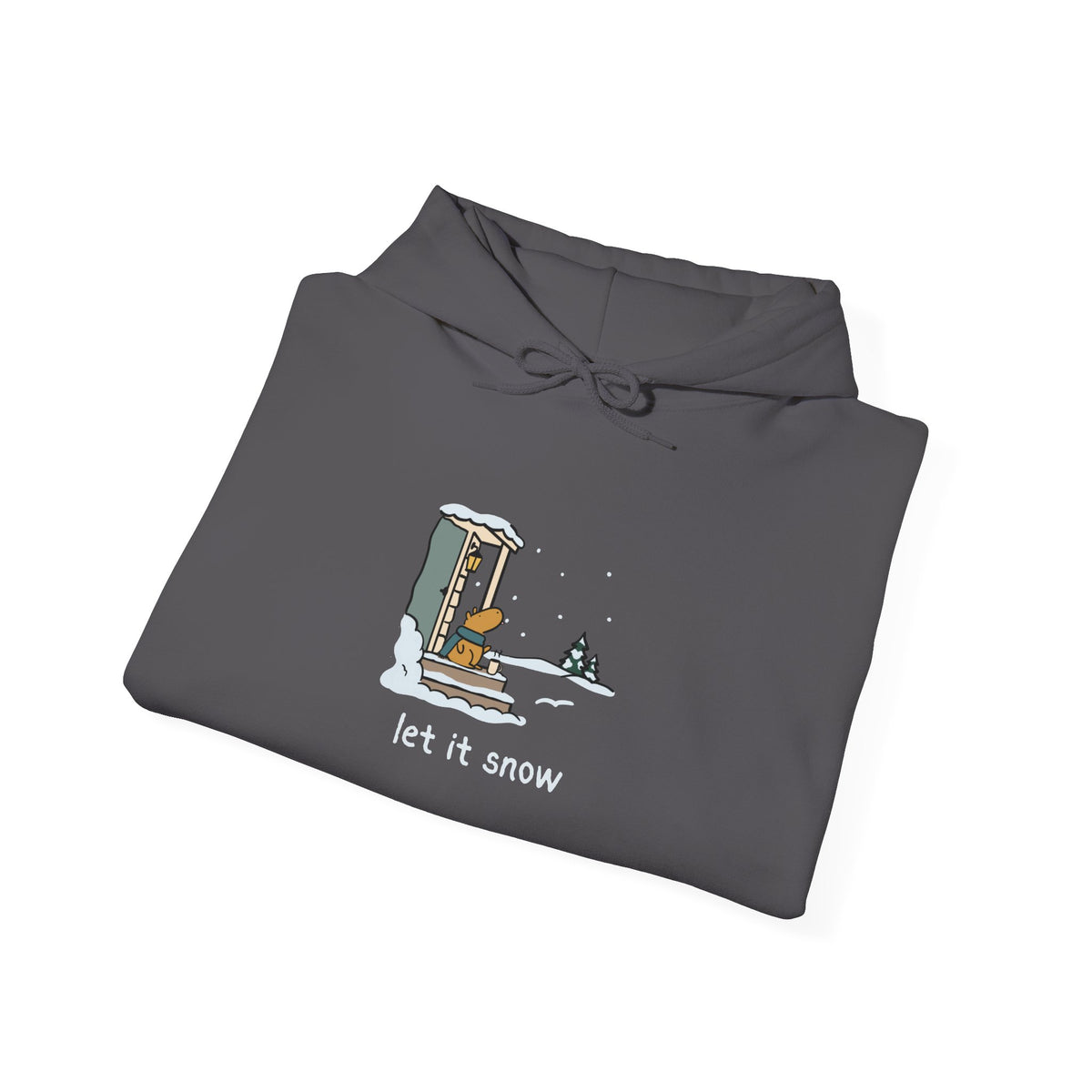 Let it Snow Cozy Capybara Hoodie