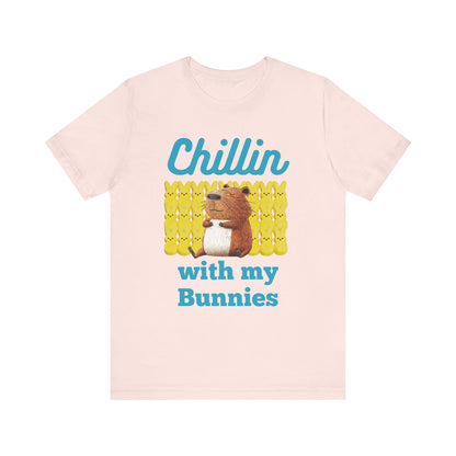 Chillin with my Bunnies - Unisex Jersey Tee (ADULT)