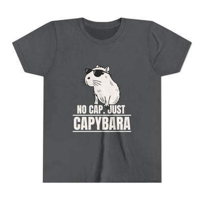 "No Cap.  Just Capybara" - Unisex Youth Tee