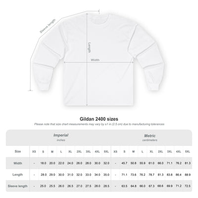 Funny Minimalist Long Sleeve Tee - Capybara Causing Problems Politely