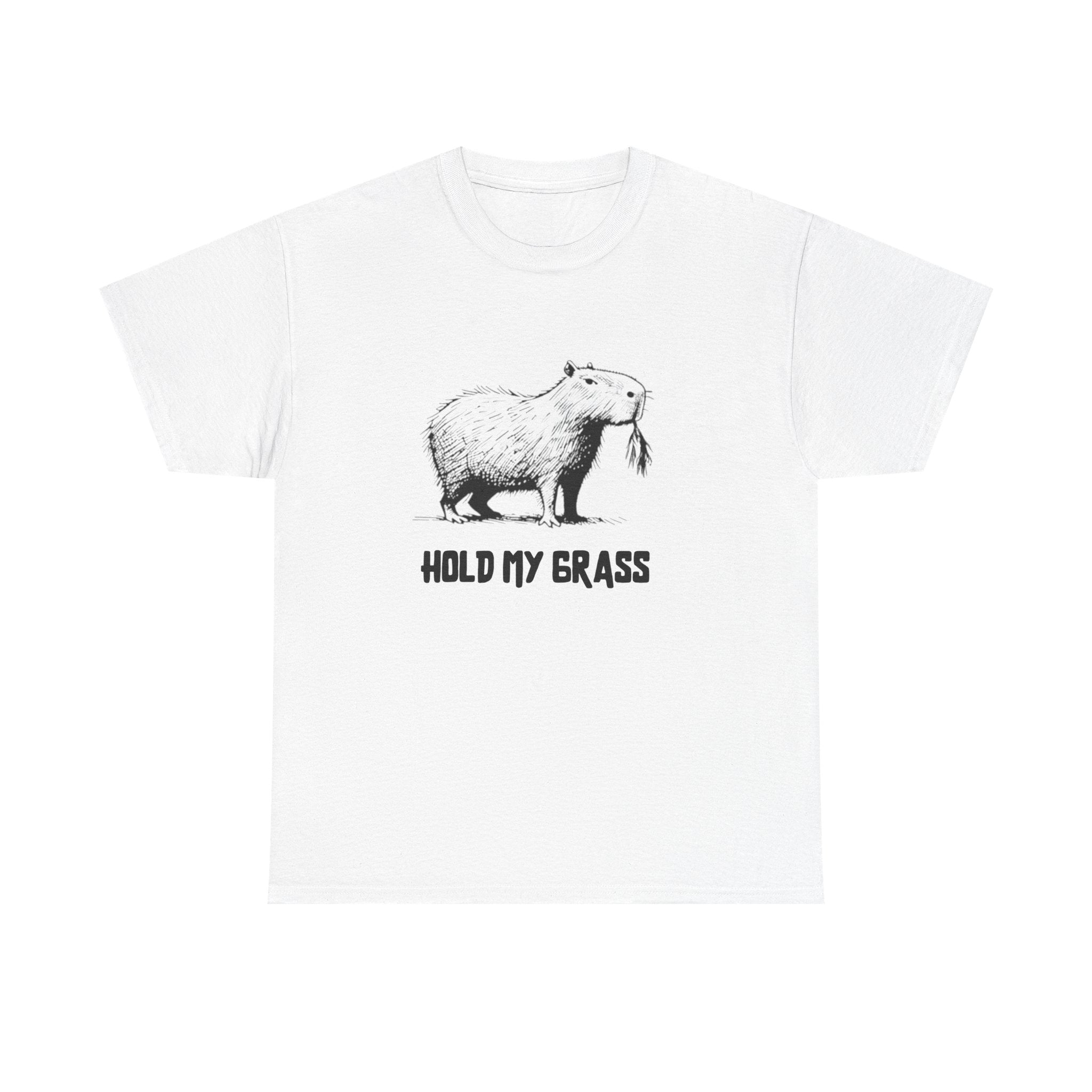 Hold My Grass T-Shirt | Funny Chill Graphic Heavy Cotton Tee