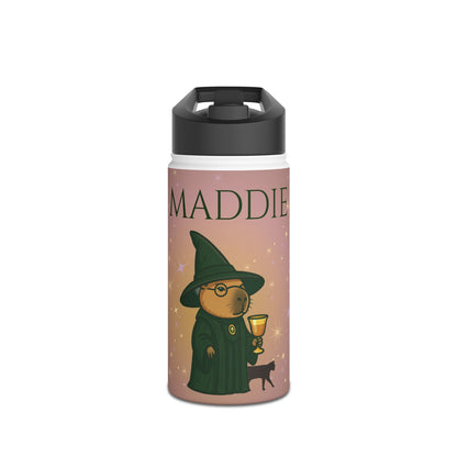 Personalized Professor McChillagal Capybara Water Bottle | Funny Harry Potter Gift | Wizard Water Bottle for Kids