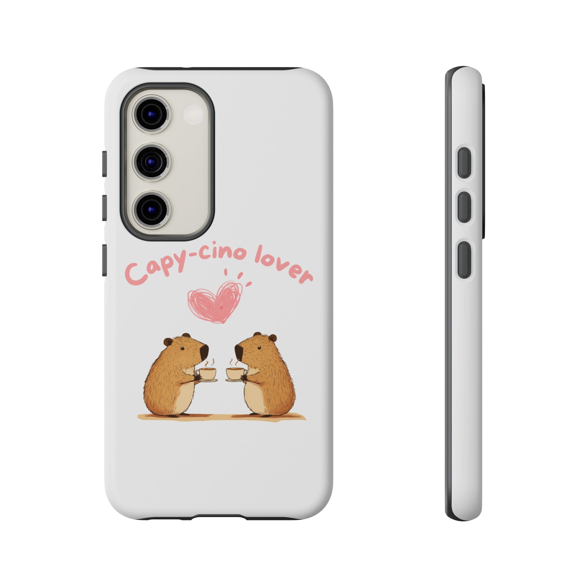 Cute Capybara Phone Case  (Capy-cino Lover Series)