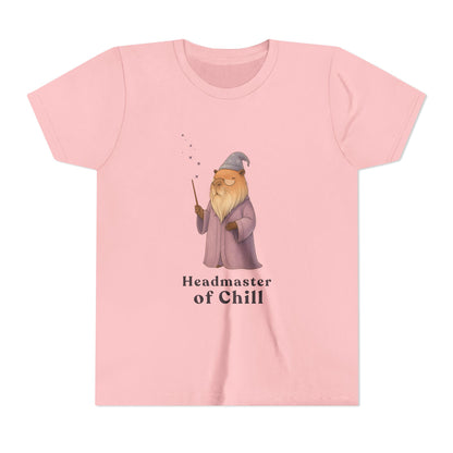 Master of Chill Kids Shirt | Funny Wizard Capybara Youth Graphic Tee