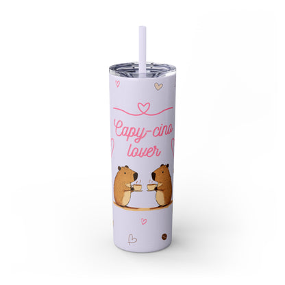 Capycino Lover Travel Mug – Capybara Coffee Skinny Tumbler