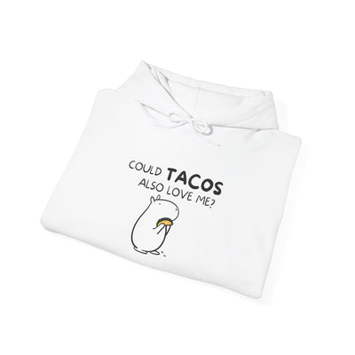 Could Tacos Also Love Me? Funny Capybara Hoodie