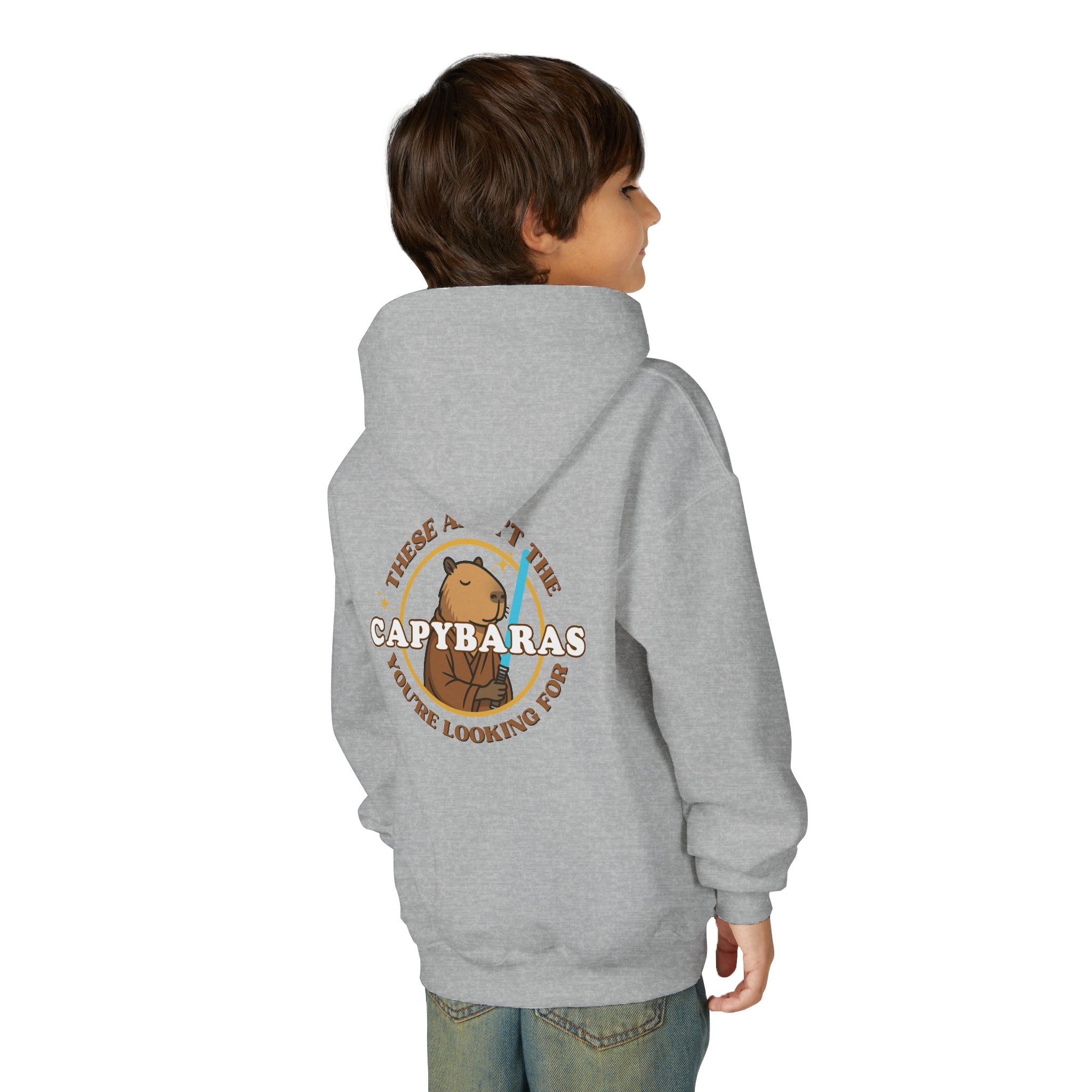 Jedi Parody Hoodie – These Aren’t the Capybaras You’re Looking For – Nerd Gift for Girls Boys – Chill Sci-Fi Hoodie
