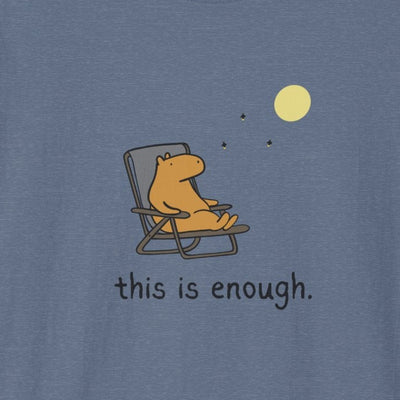“This Is Enough” Capybara Moonlight Softstyle Tee