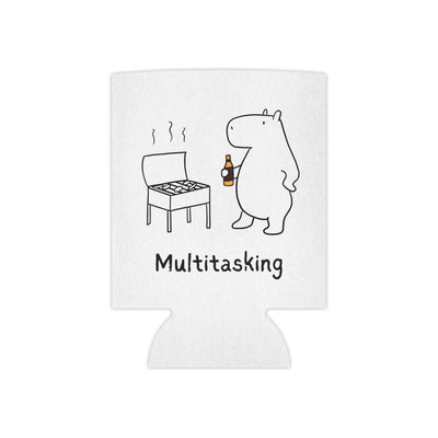 Funny Koozie “Multitasking” Capybara Can Cooler