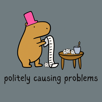 Causing Problems Capybara Long Sleeve Tee