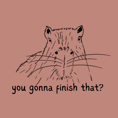 Gonna Finish That?  Capybara Youth Tee
