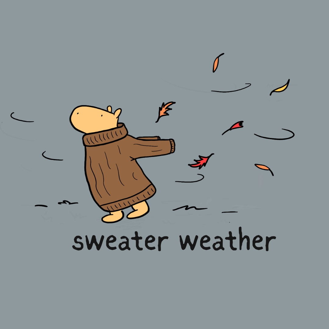 Sweater Weather Capybara Long Sleeve Tee