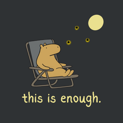 Moonlight This is Enough - Capybara Fleece Hoodie