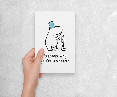Reasons Why You're Awesome Printable Card