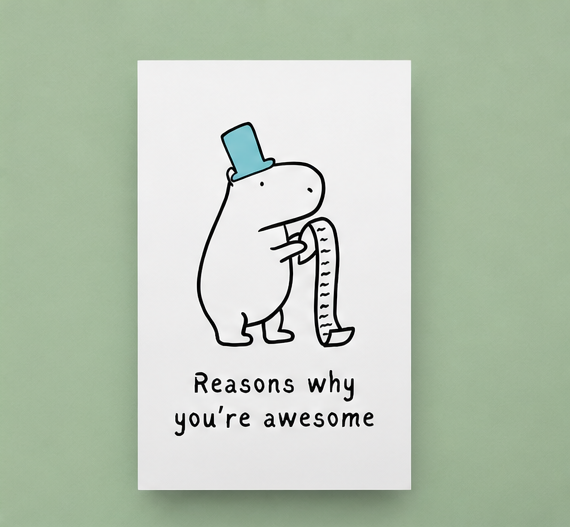 Reasons Why You're Awesome Printable Card