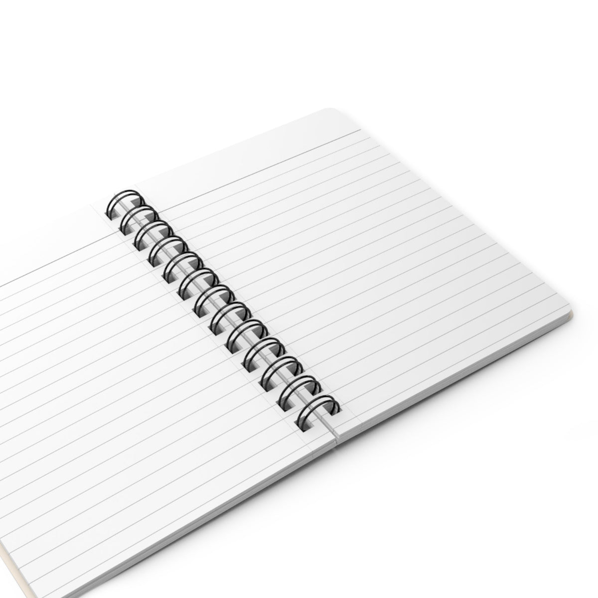 Capy Life spiral-bound notebook open to a blank lined page for journaling and note-taking
