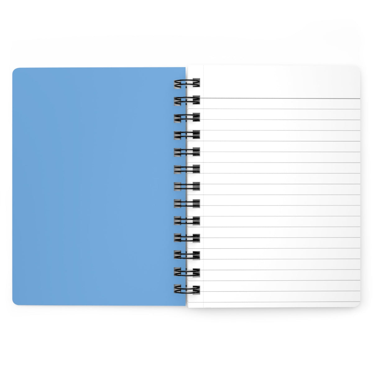 Capy Life spiral notebook with a blue cover and lined white paper pages for journaling and note-taking.