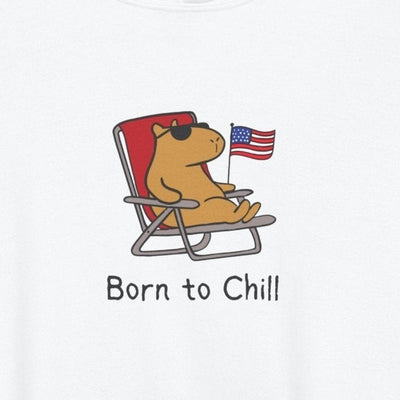 Capybara Kids Hoodie “Born to Chill” – USA Youth Hoodie
