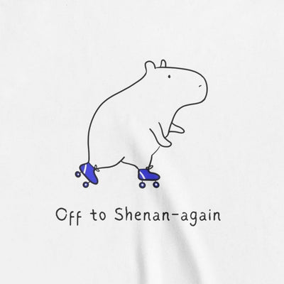 Off to Shenan-Again Kids Shirt – Funny Capybara Graphic Youth Tee